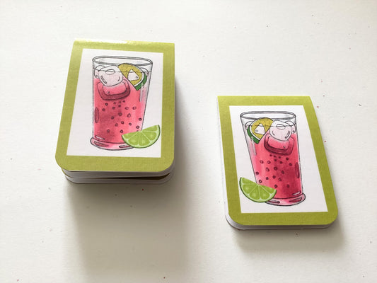 Cranberry Sparkling Lime Drink Magnetic Bookmark