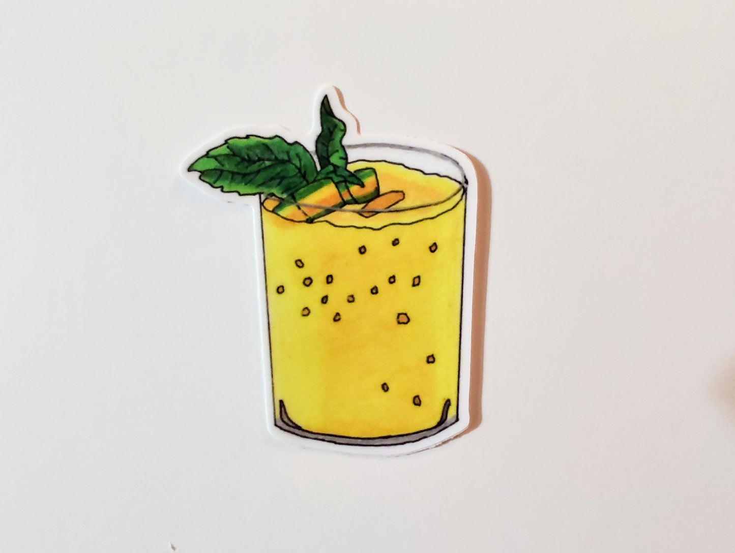 Mango Banana Smoothie Vinyl Sticker