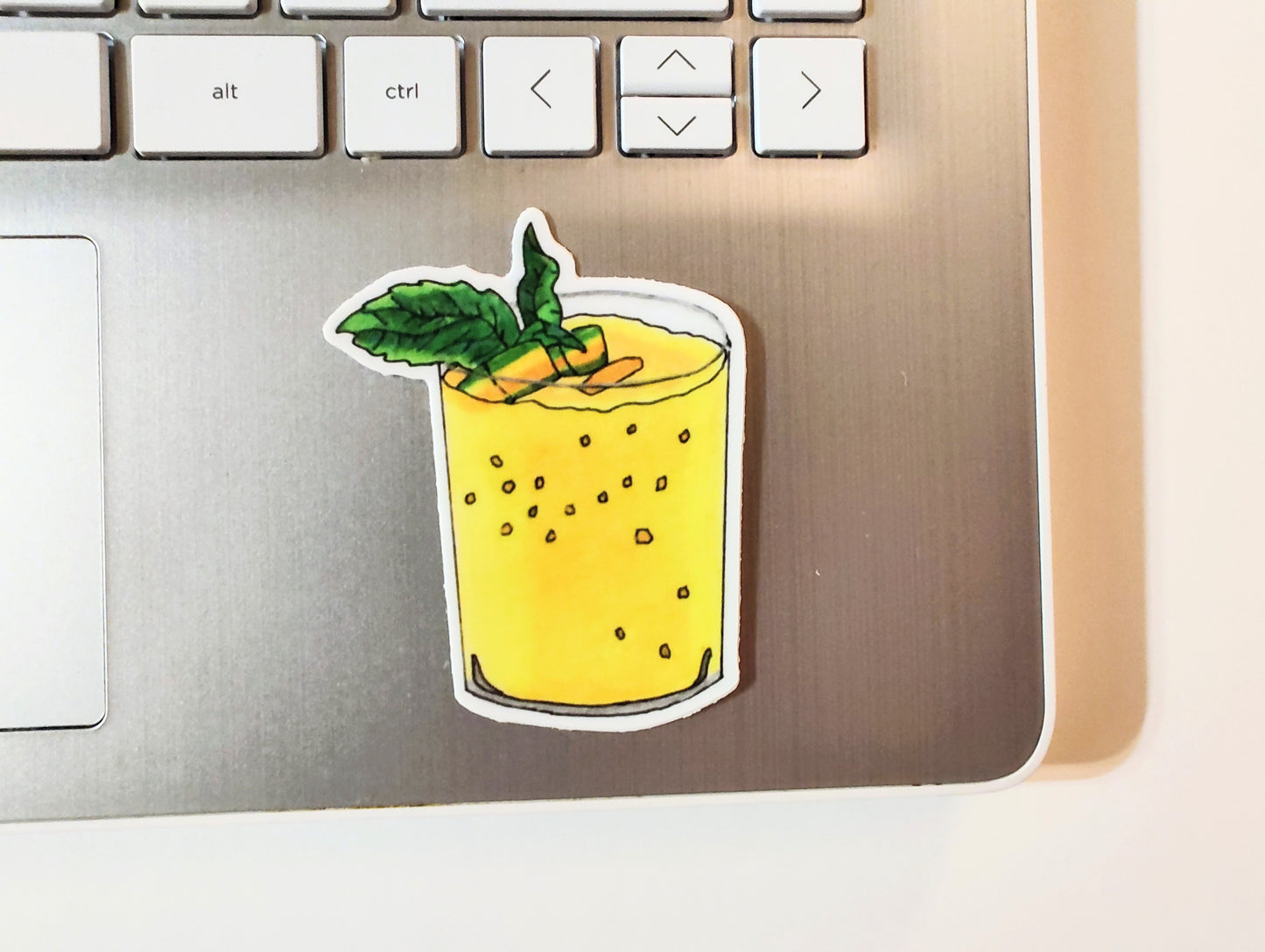Mango Banana Smoothie Vinyl Sticker