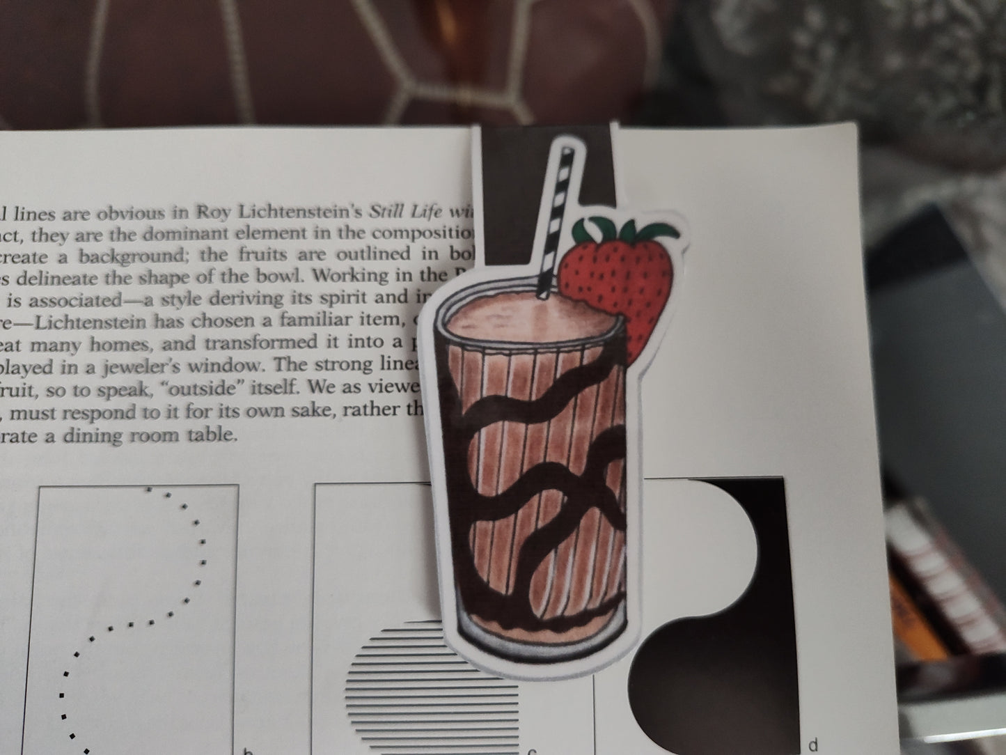 Chocolate Smoothie Magnetic Bookmark
