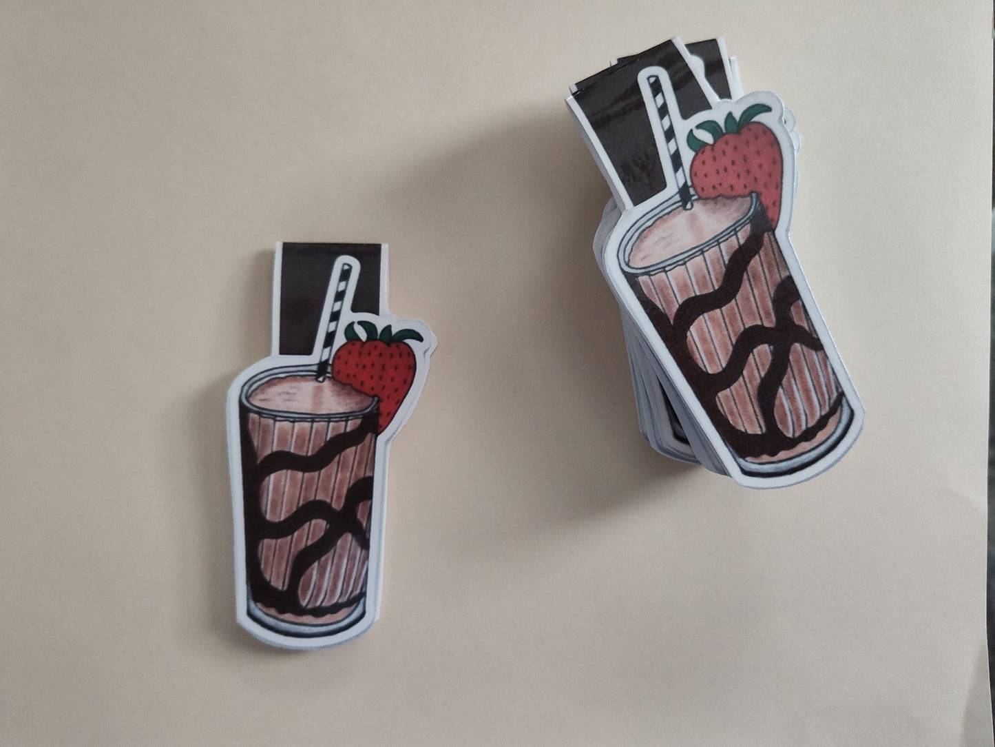 Chocolate Smoothie Magnetic Bookmark