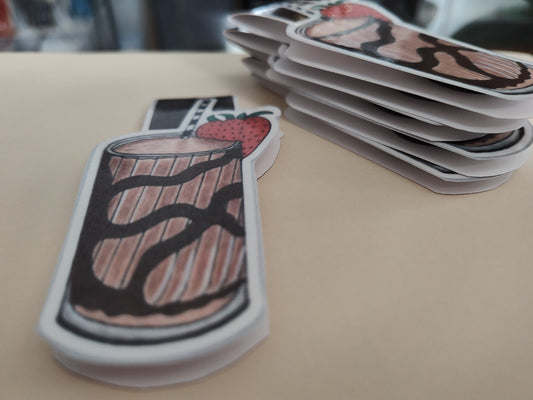 Chocolate Smoothie Magnetic Bookmark