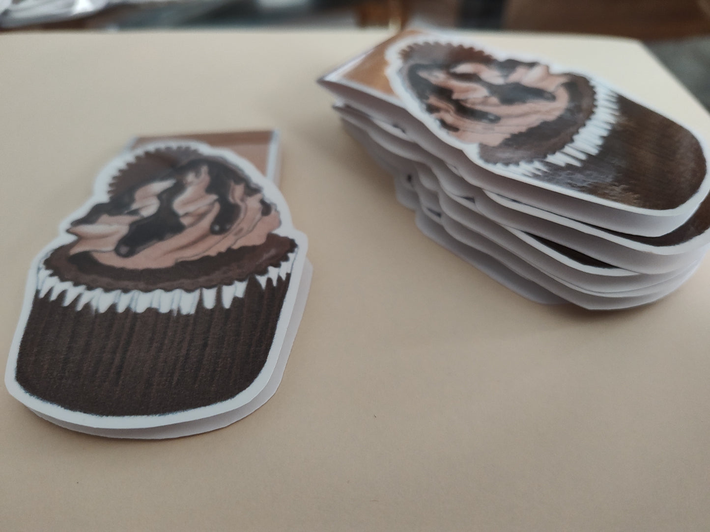 Chocolate Peanut Butter Cupcake Magnetic Bookmark