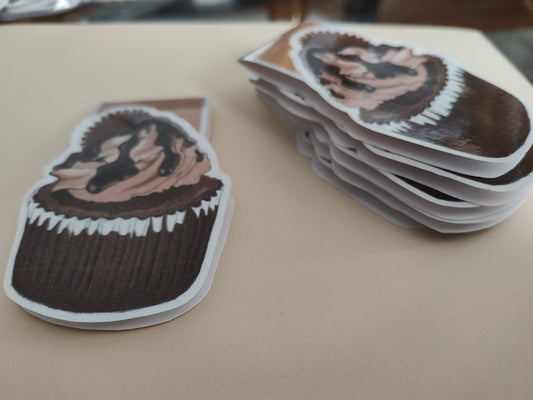 Chocolate Peanut Butter Cupcake Magnetic Bookmark