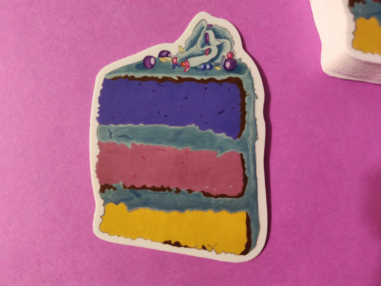 Party Cake Vinyl Sticker