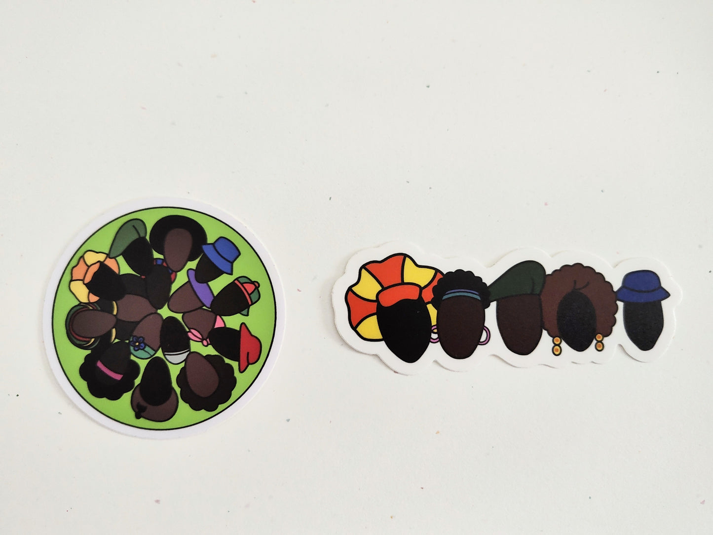 Hats & Hair Sticker Bundle