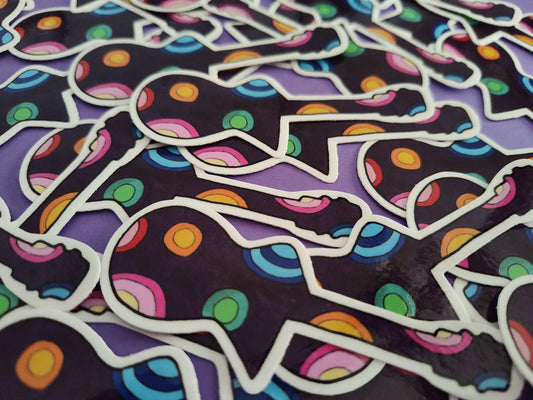 Rock It Out Guitar Vinyl Sticker