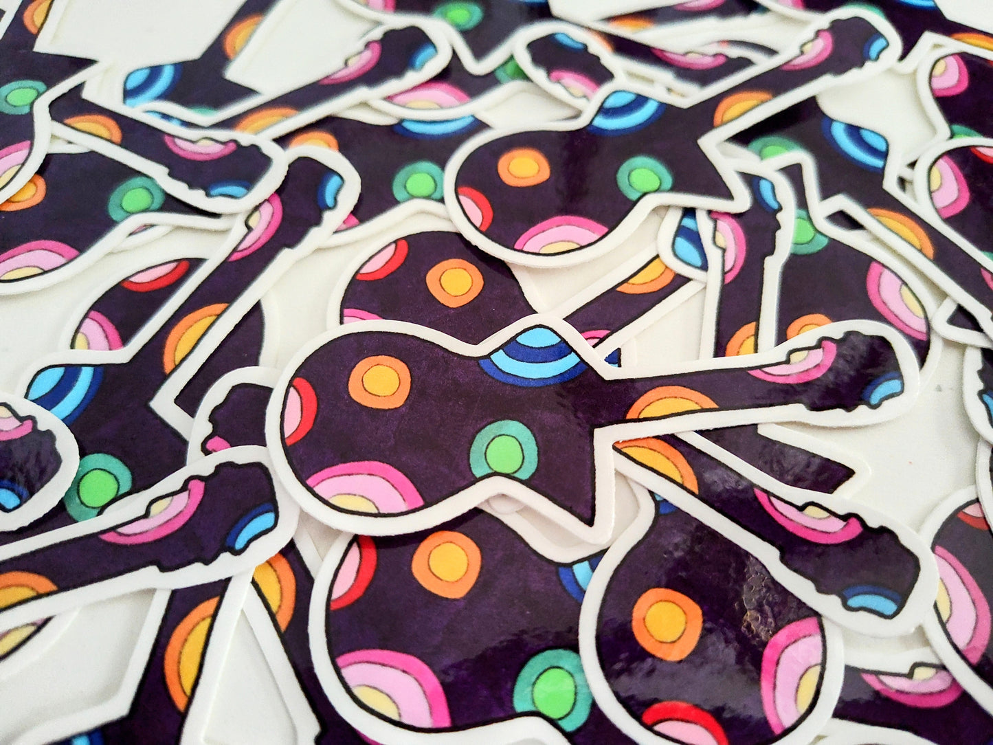 Rock It Out Guitar Vinyl Sticker