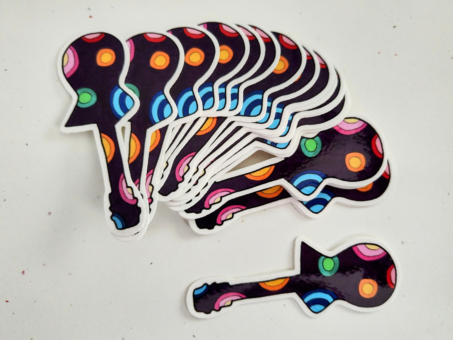 Rock It Out Guitar Vinyl Sticker