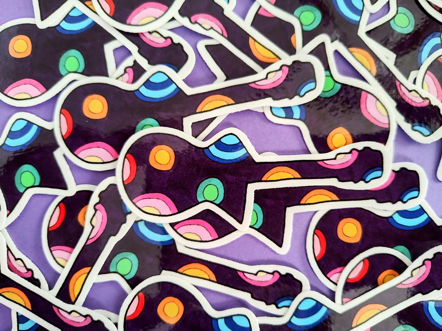 Rock It Out Guitar Vinyl Sticker