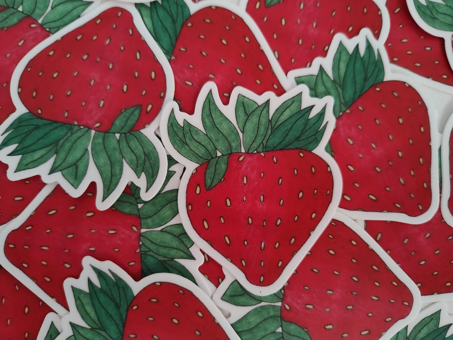 Strawberry Love Vinyl Sticker