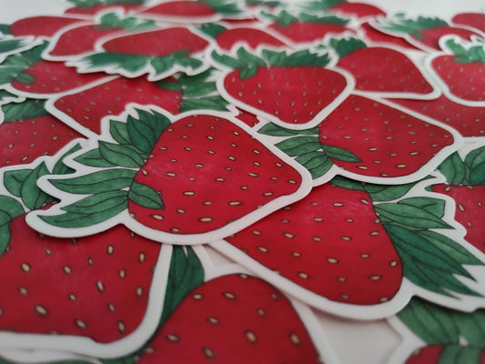 Strawberry Love Vinyl Sticker