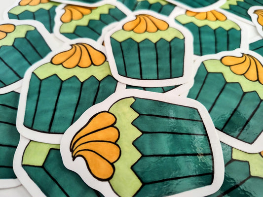 Minty Green and Yellow Cupcake