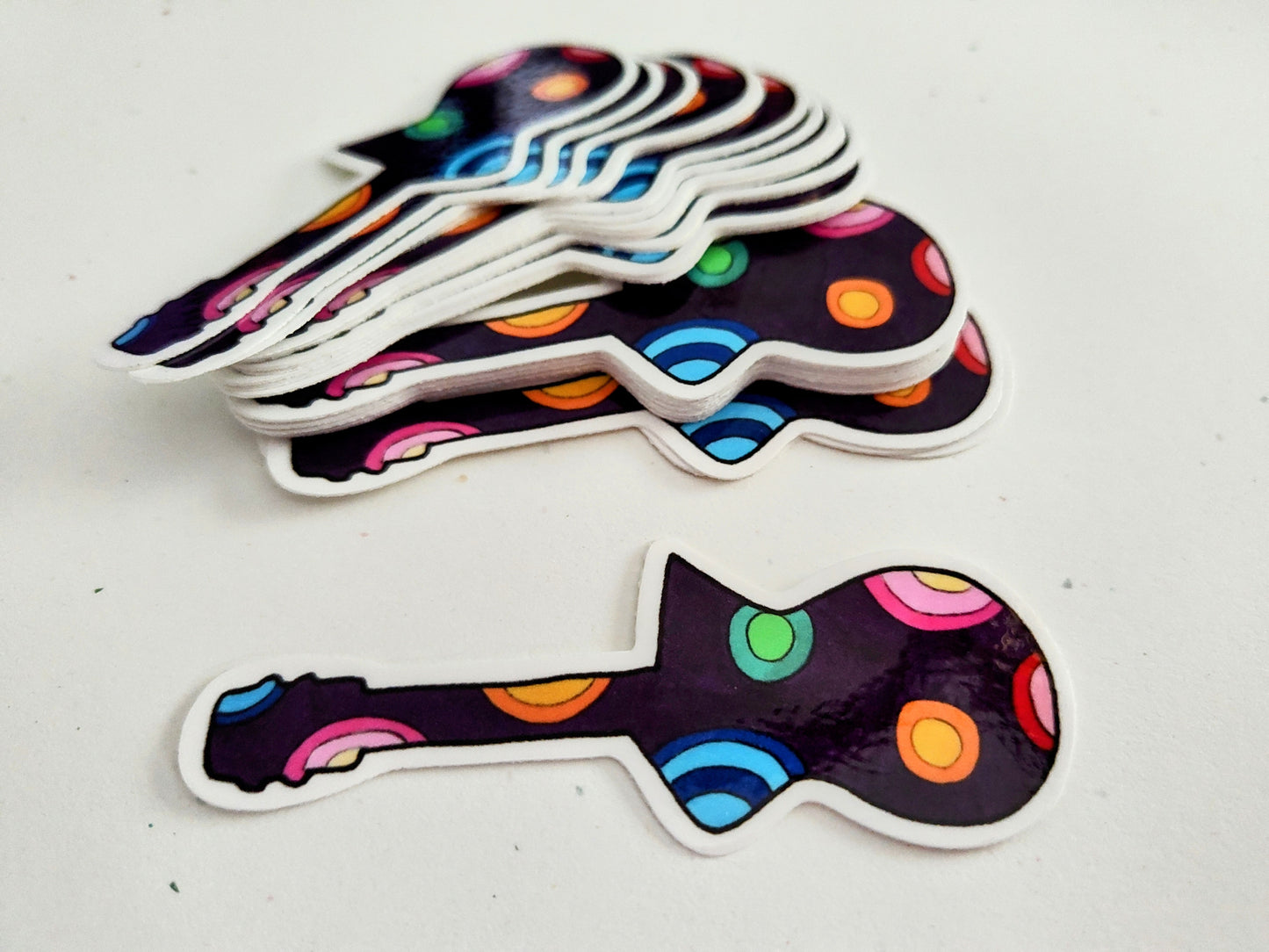 Rock It Out Guitar Vinyl Sticker