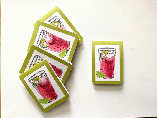Cranberry Sparkling Lime Drink Magnetic Bookmark