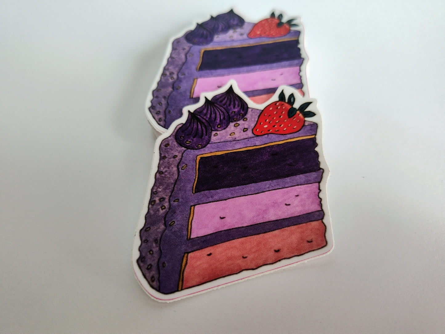 Purple Cake Vinyl Sticker