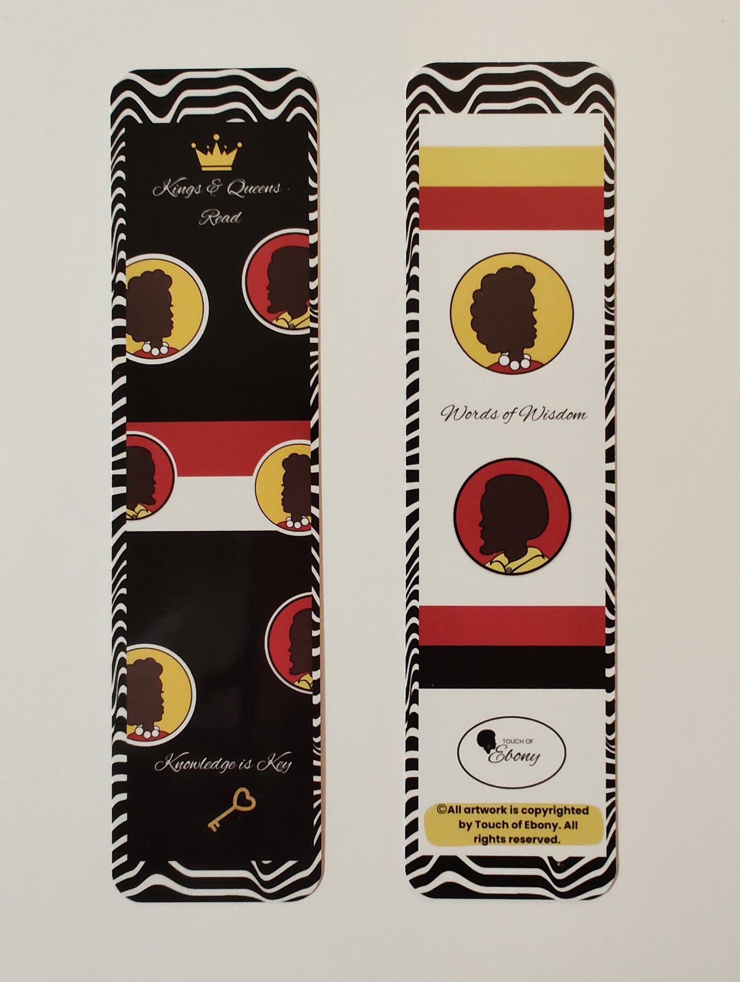 Kings & Queens Read "Knowledge is Key" Red and Yellow Bookmark