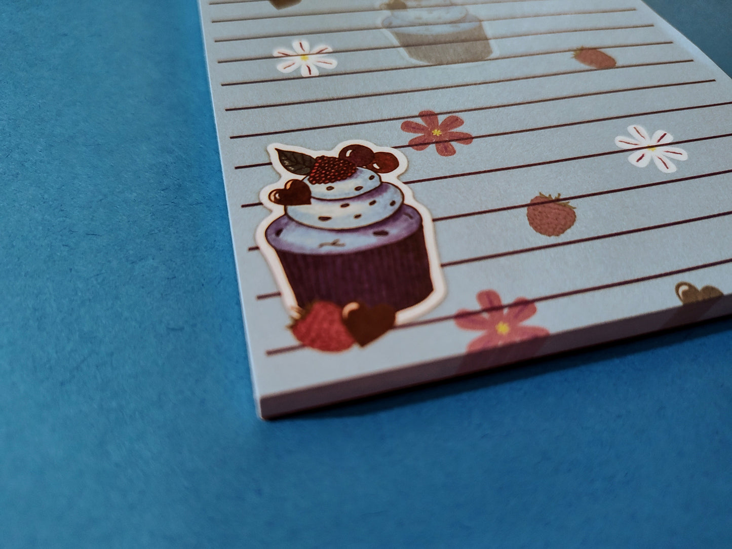 Blue Cupcake Notepad