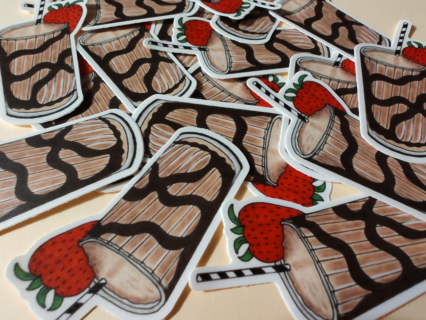 Chocolate Smoothie Vinyl Sticker