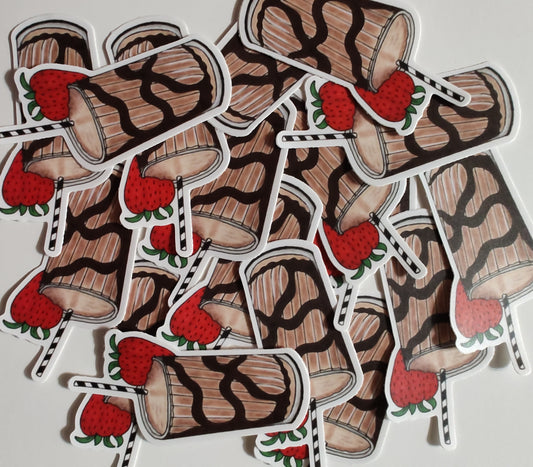 Chocolate Smoothie Vinyl Sticker