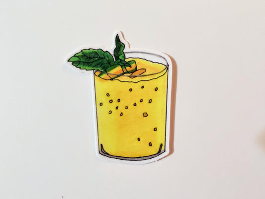 Mango Banana Smoothie Vinyl Sticker