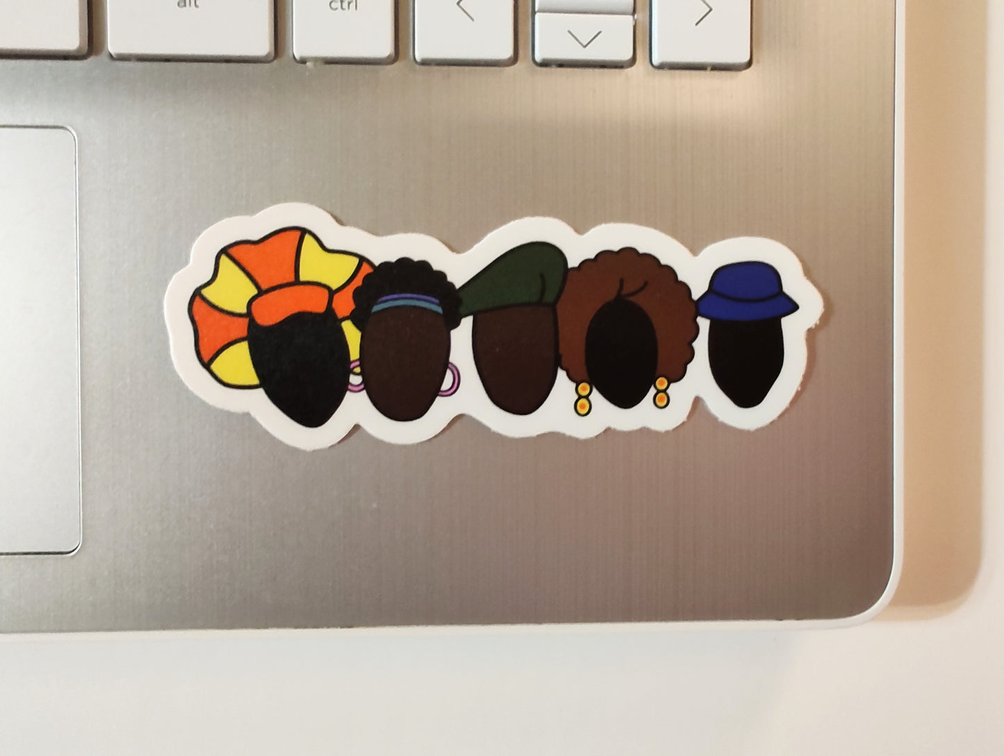 Hats & Hair Sticker (Horizontal Sticker)