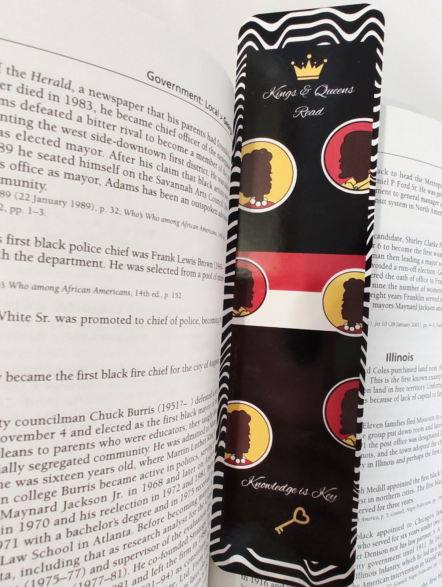 Kings & Queens Read "Knowledge is Key" Red and Yellow Bookmark