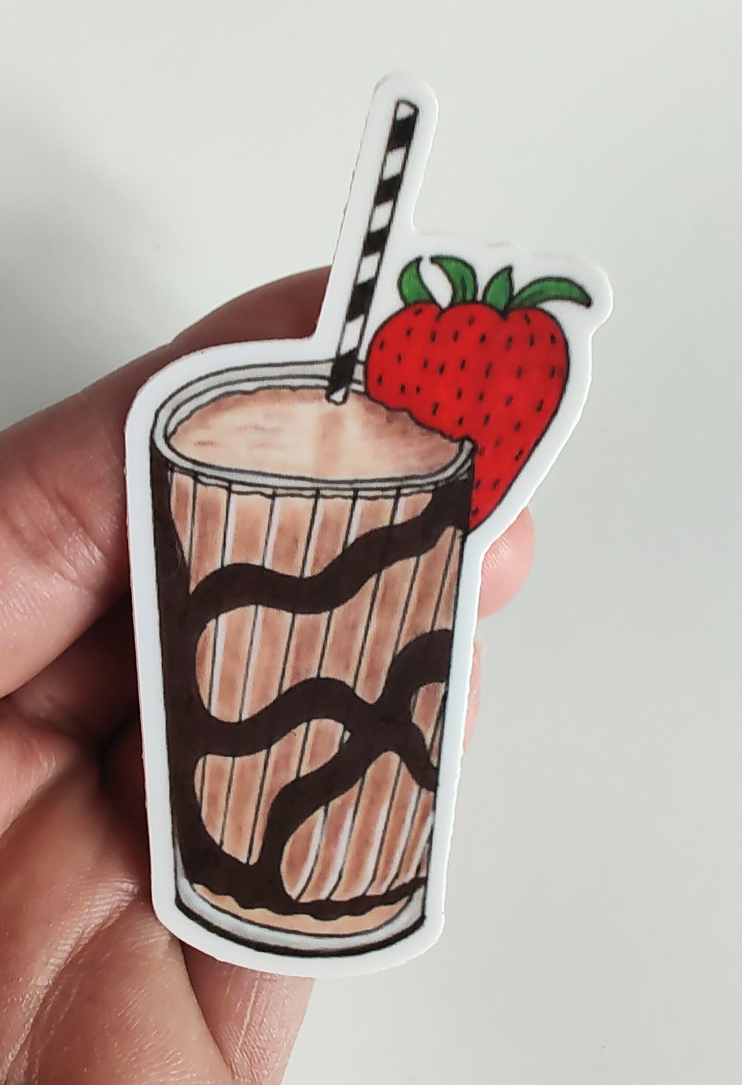 Chocolate Smoothie Vinyl Sticker