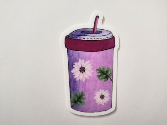Purple Shade Tumbler Vinyl Sticker 💜