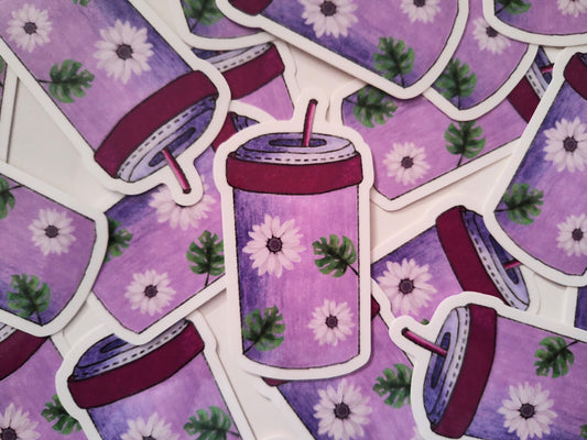 Purple Shade Tumbler Vinyl Sticker 💜