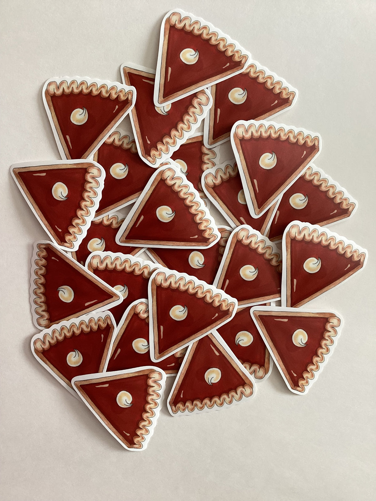 Sweet Potato Pie Slice Vinyl Sticker