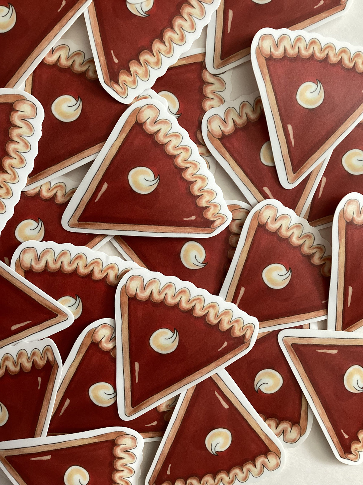 Sweet Potato Pie Slice Vinyl Sticker