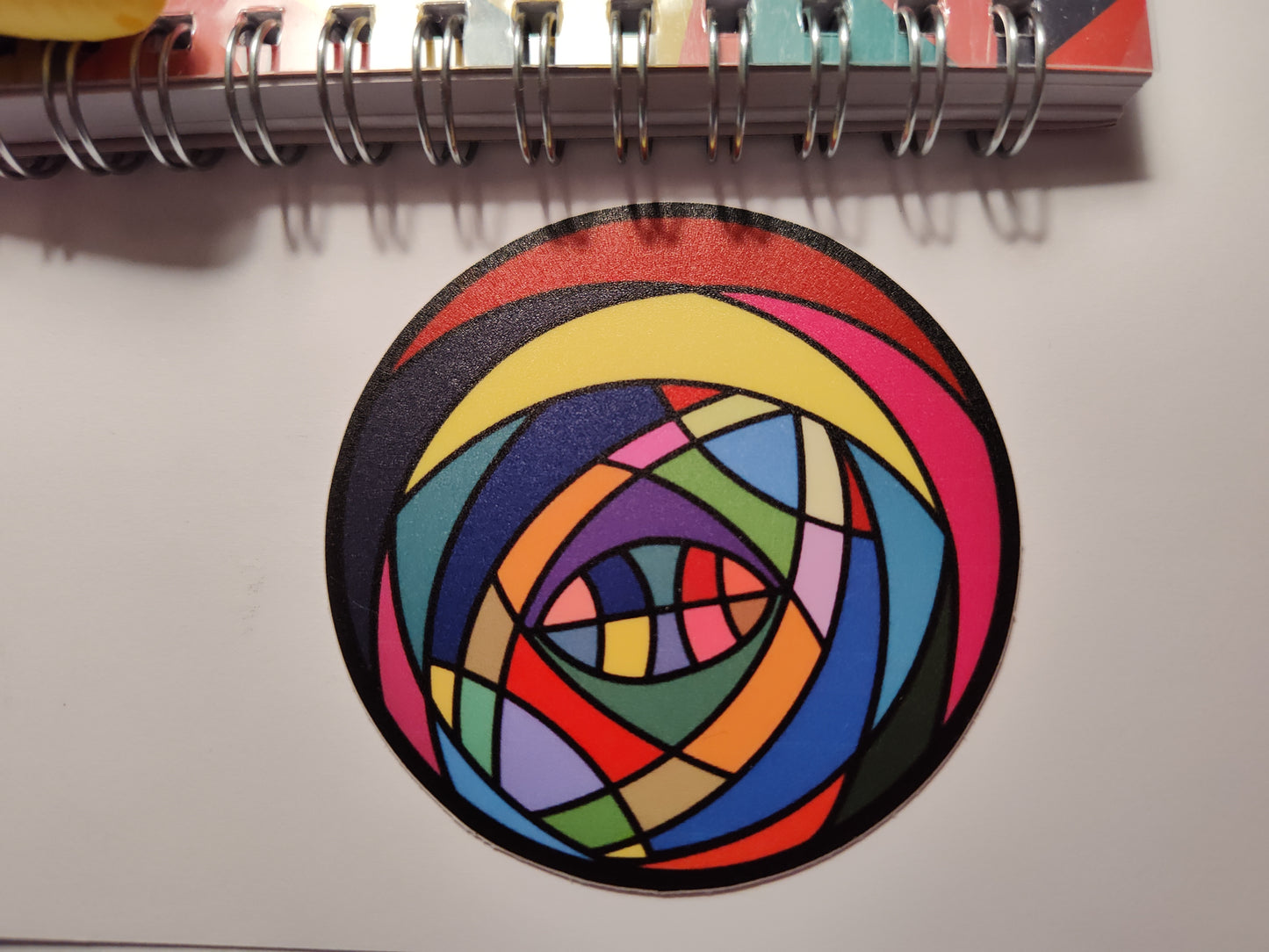 Abstract Circle Vinyl Sticker