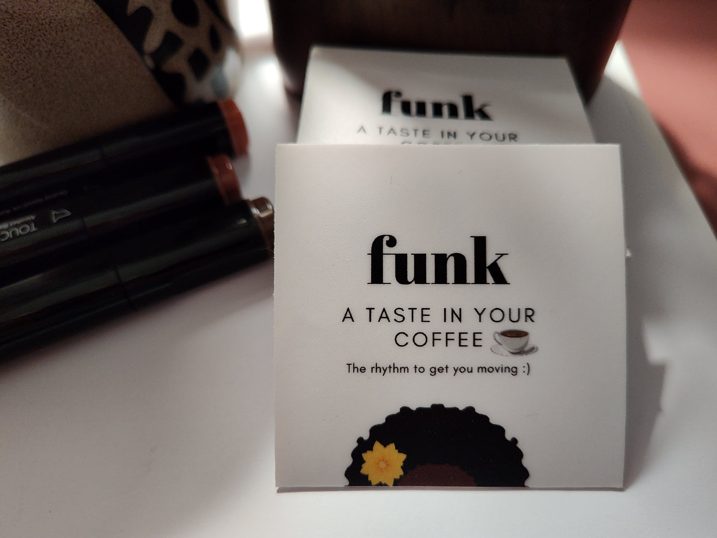 Funk: A Taste In Your Coffee Vinyl Sticker