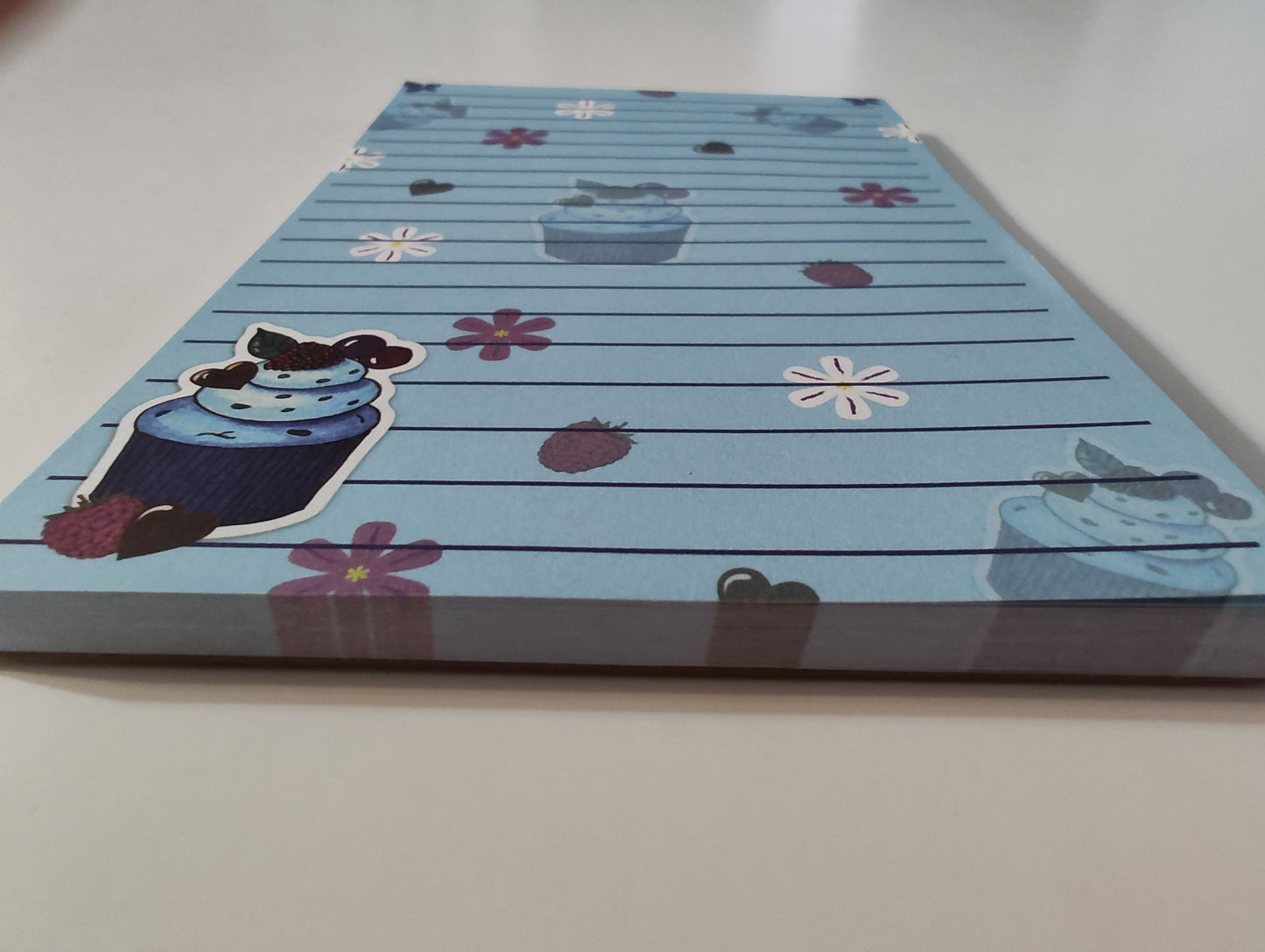 Blue Cupcake Notepad