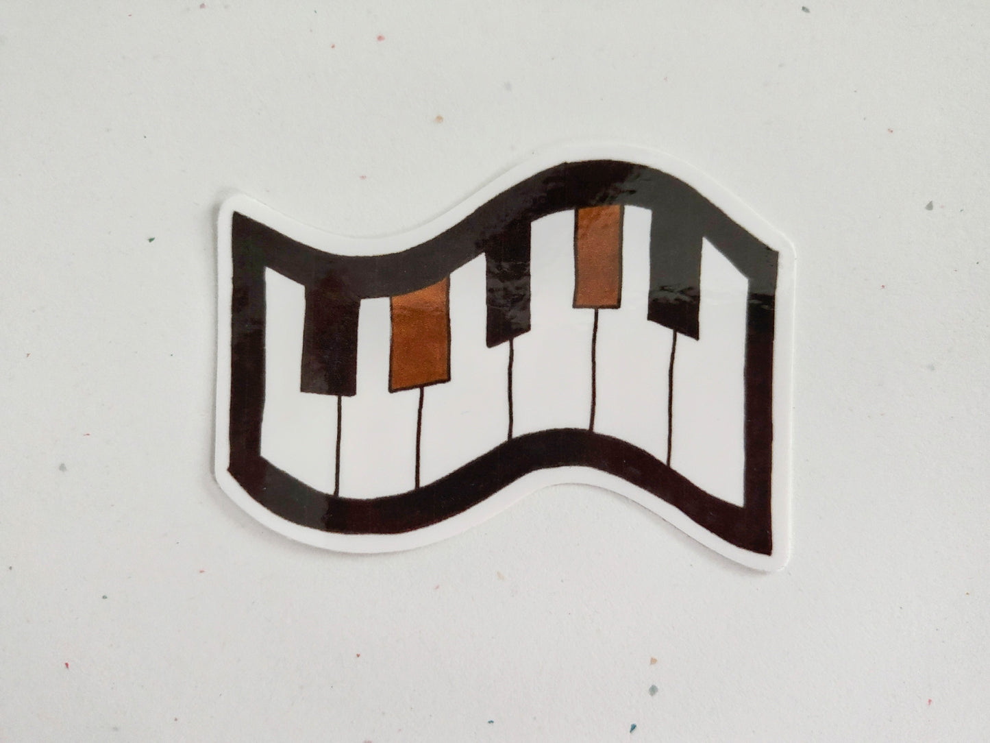 Funky Whimsical Keys 🎹 Vinyl Sticker