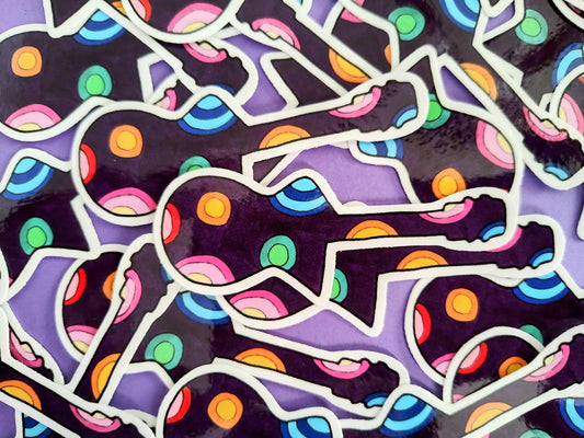 Rock It Out Guitar Vinyl Sticker