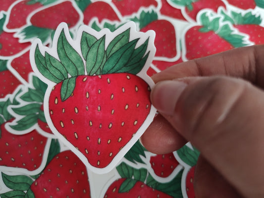Strawberry Love Vinyl Sticker