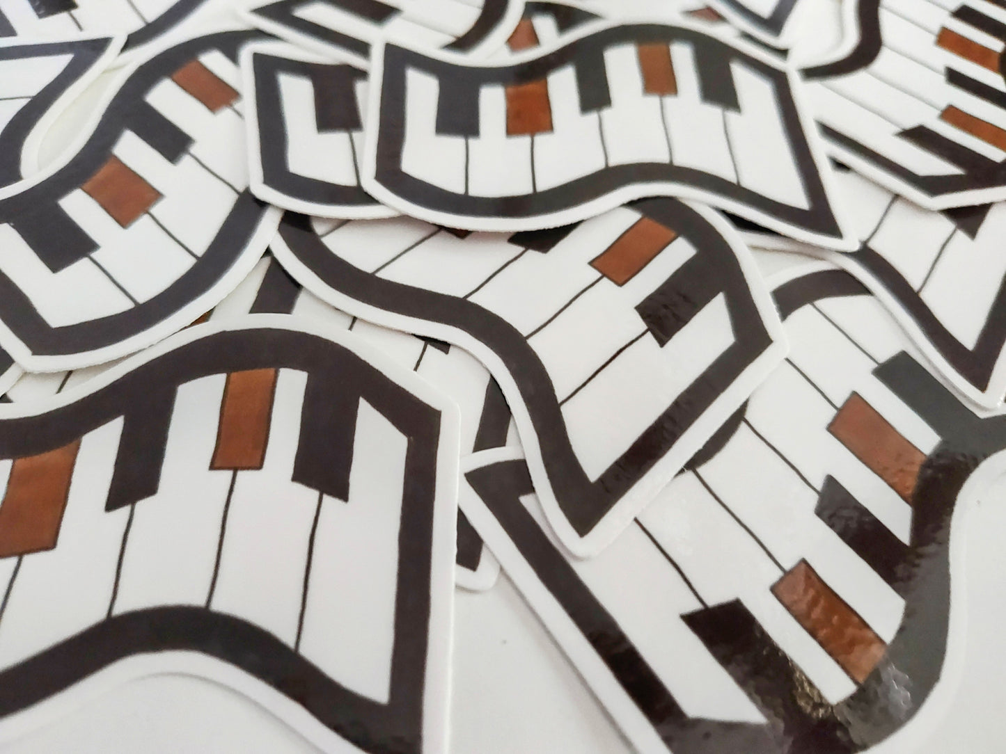 Funky Whimsical Keys 🎹 Vinyl Sticker