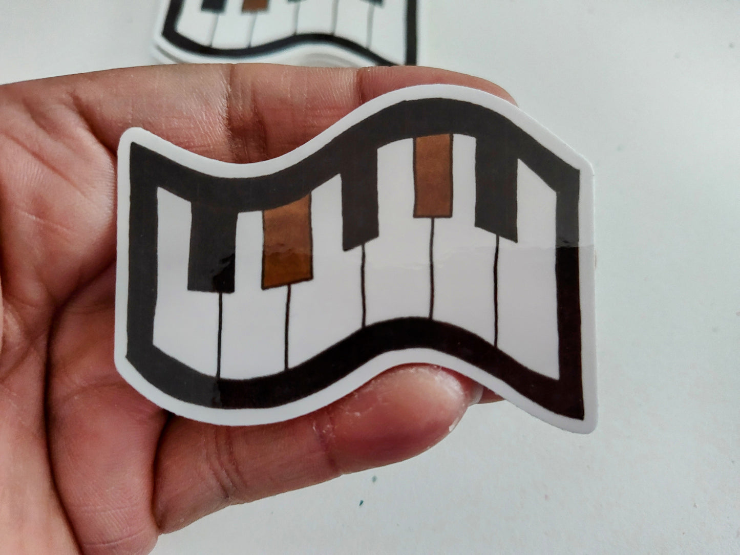 Funky Whimsical Keys 🎹 Vinyl Sticker