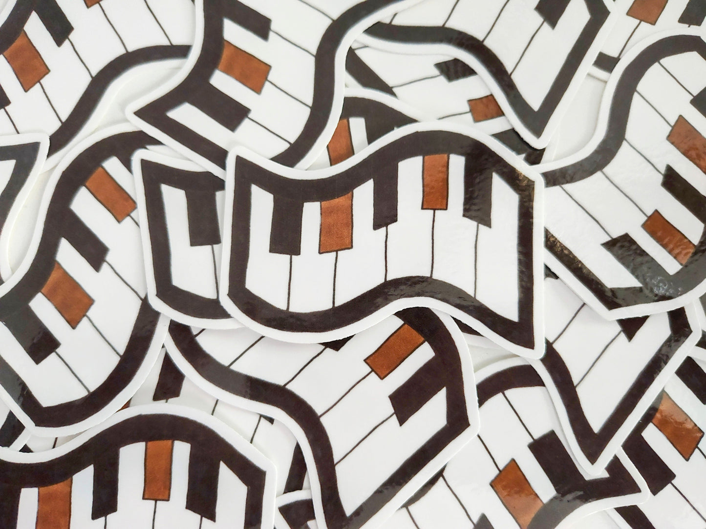 Funky Whimsical Keys 🎹 Vinyl Sticker